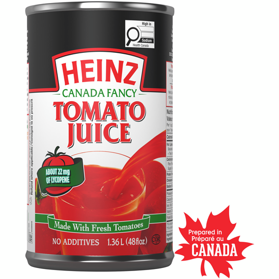 Heinz Tomato Juice 1.36 l, $0.33/100ml