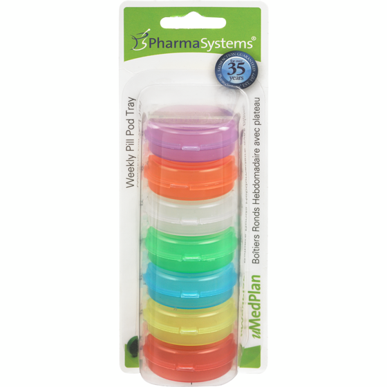PharmaSystems uMedPlan Weekly Pill Pod Tray 1 ea, $7.99/1ea