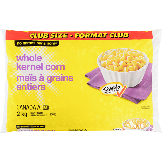 Sans Nom Maïs à grains entiers, format club 2 kg, 0,32 $/100g