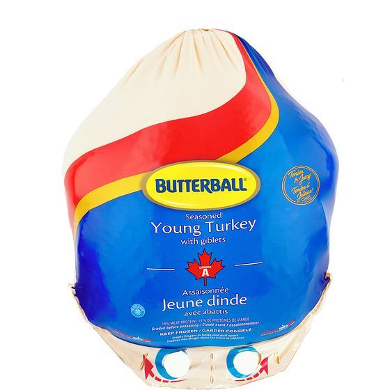 Butterball Dinde entière surgelée (7 à 9 kg) 7,69 $/1kg 3,49 $/1lb