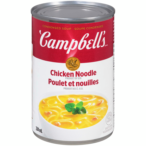 Campbell’s Soupe poulet et nouille condensée 284 ml, 0,88 $/100ml