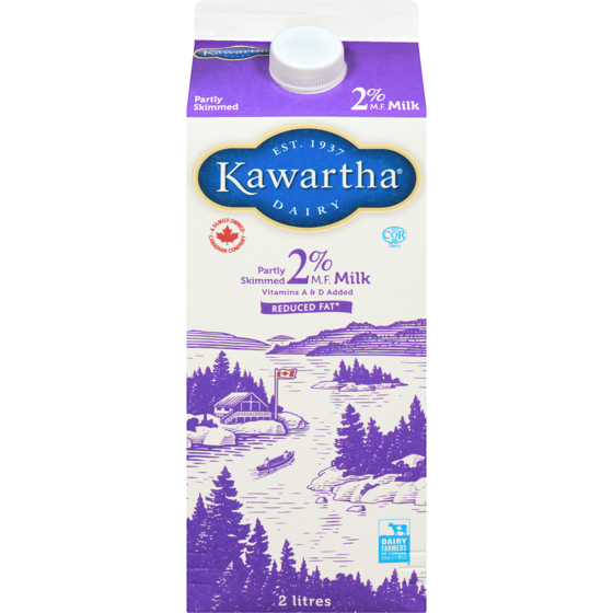 Kawartha Milk, 2% 2 l, $0.29/100ml
