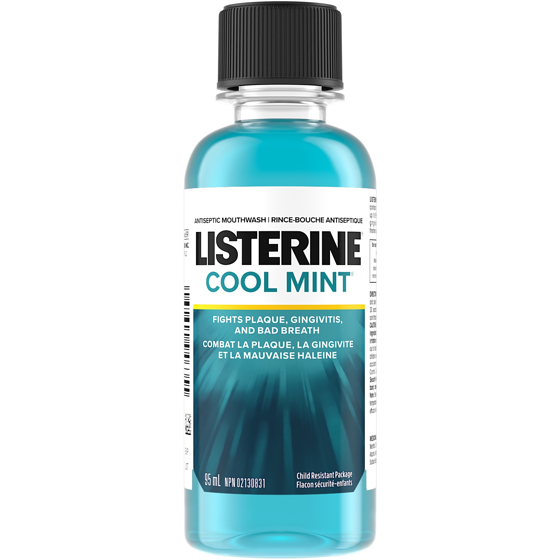 Listerine COOL MINT, Rince-bouche antiseptique 95 ml, 3,16 $/100ml