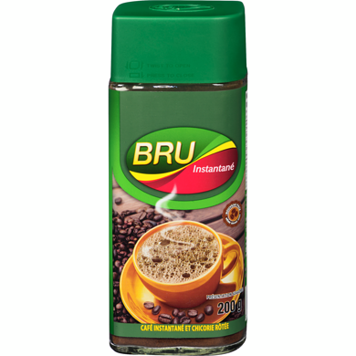 Bru Café instantané et chicorée grillée 200 g, 5,50 $/100g