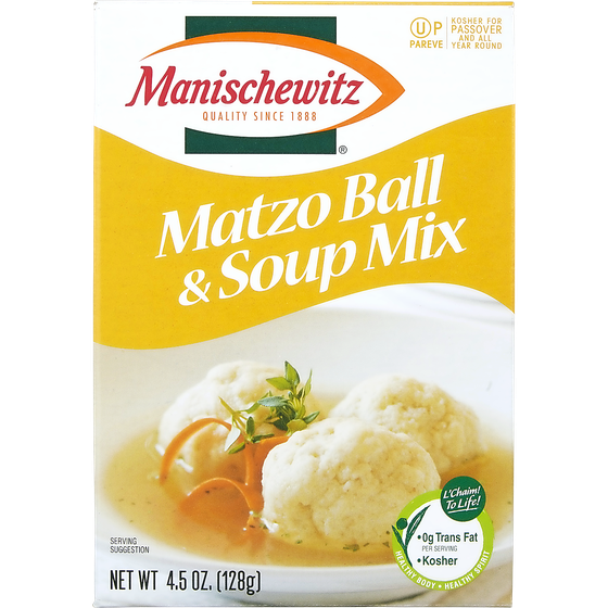 Manischewitz Préparation pour soupe aux boulettes de matzo casher 128 g, 1,95 $/100g