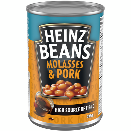 Heinz Beans With Molasses & Pork 398 ml, $0.50/100ml