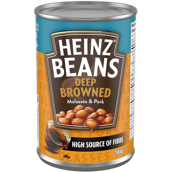 Heinz Deep-Browned Beans With Pork & Molasses 398 ml, $0.75/100ml