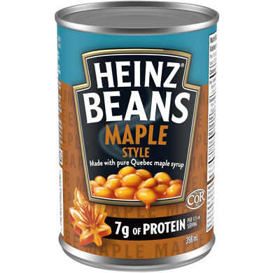 Heinz Maple Style Beans With Pure Quebec Maple Syrup 398 ml, $0.50/100ml