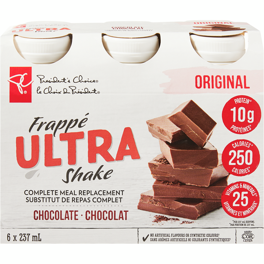 MÖDERE Chocolate Meal Replacement 460g President's Choice Chocolate Ultra Shake Meal Replacement
