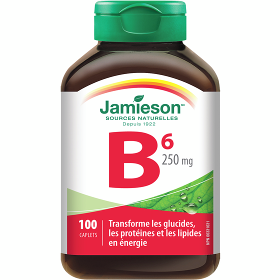 Jamieson Vitamine B6 250 mg (Pyridoxine) 100 ea, 0,20 $/1ch
