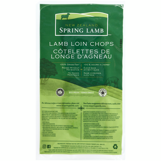 New Zealand Lamb Loin Chops 350 g, $35.11/1kg