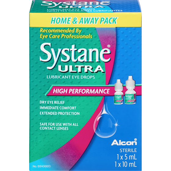 Systane Ultra Lubricant Eye Drops, Home & Away Pack 15 ml, $121.73/100ml