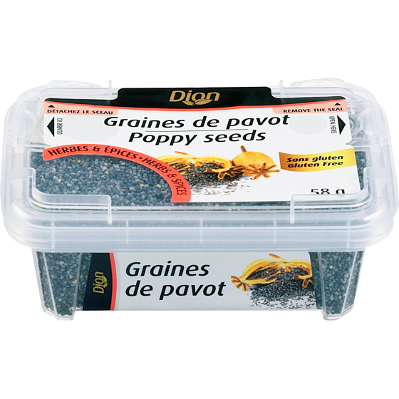 Dion Poppy Seeds 58 g, $5.67/100g