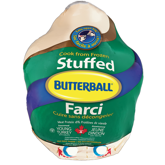 Butterball Dinde farcie surgelée (5 à 7 kg) 7,69 $/1kg 3,49 $/1lb