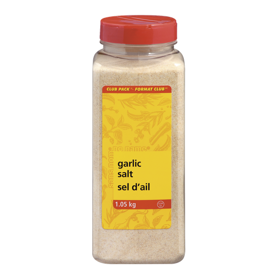 Sans Nom Sel d’ail, format club 1.05 kg, 0,95 $/100g