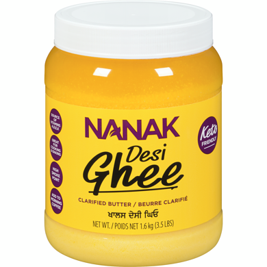 Nanak Ghee desi 1.6 kg, 1,94 $/100g