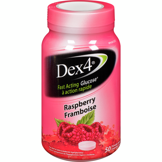 Dex4 Glucose Tablets, Raspberry 50 ea, $0.27/1ea