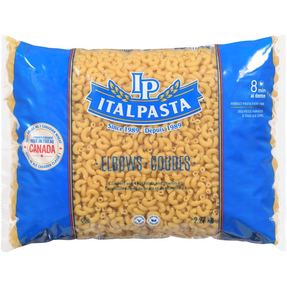 Italpasta Elbow Pasta 2.27 kg, $0.31/100g