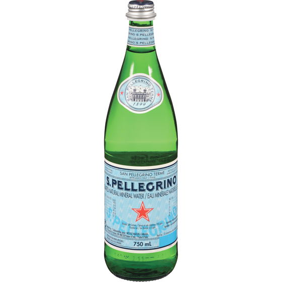 SanPellegrino Eau minérale 12x750.0 ml, 0,33 $/100ml