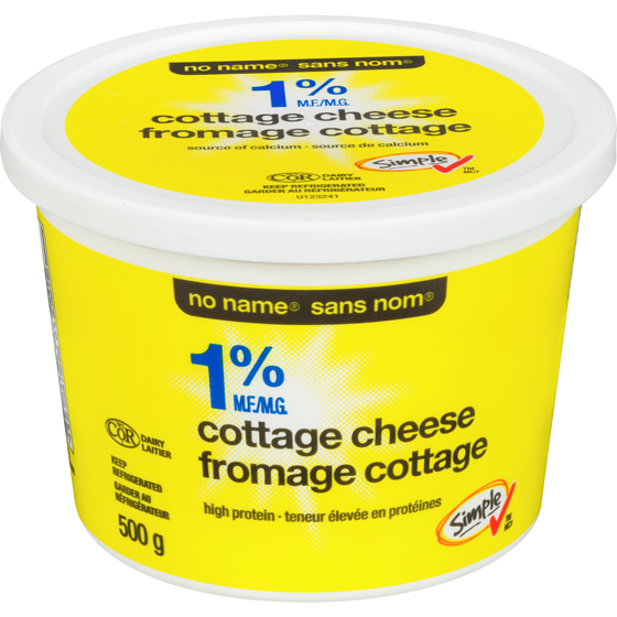 No Name 1% M.F. Light Cottage Cheese 500 g, $0.86/100g