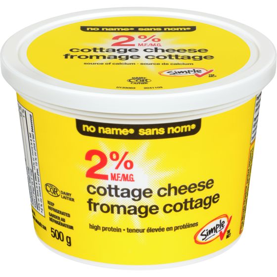 No Name Cottage Cheese, 2% M.F. 500 g, $1.10/100g