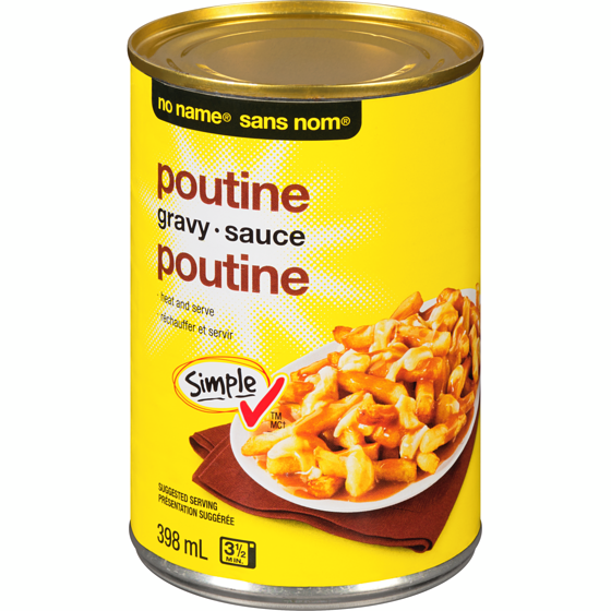 Sans Nom Sauce poutine 398 ml, 0,32 $/100ml