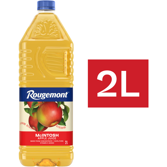 Rougemont 100% Pure McIntosh Apple Juice 2 l, $0.19/100ml