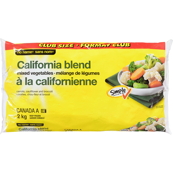 Sans Nom Mélange de légumes à la californienne 2 kg, 0,32 $/100g