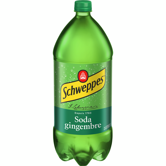 Schweppes Soda Gingembre 2 l, 0,21 $/100ml