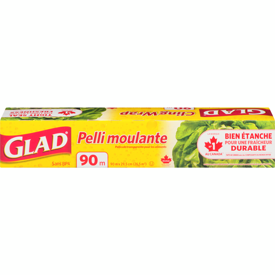 Glad Pelli moulante rouleau de 90 m 1 ea, 7,49 $/1ch