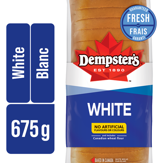 Dempster White Bread 675 g, $0.67/100g
