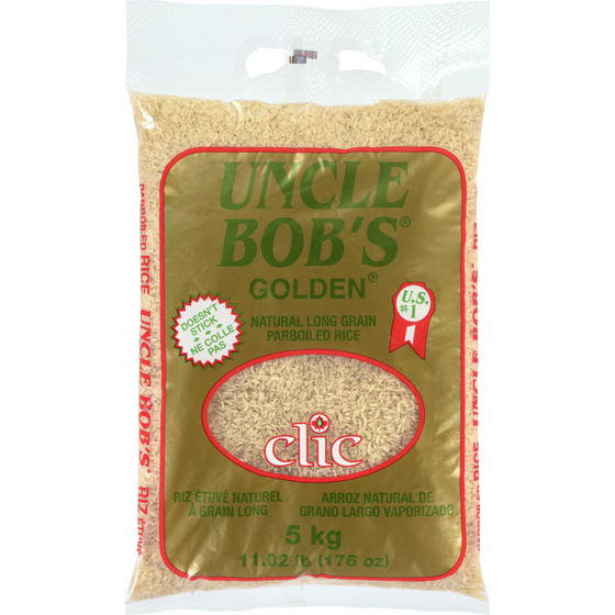 Uncle Bob Rice, Parboiled 5 kg, $0.34/100g