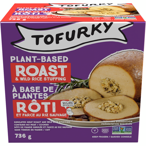 Tofurky Veggie Roast & Wild Rice Stuffing 737 g, $2.31/100g