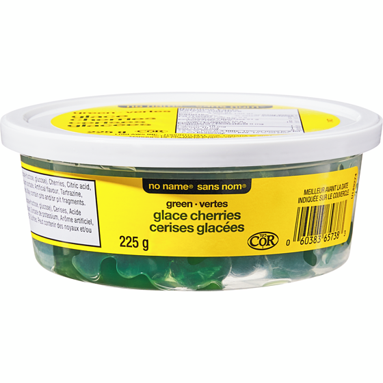 No Name Green Glace Cherries 225 g, $2.44/100g