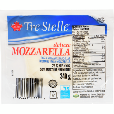 Tre Stelle Boule de mozzarella 340 g, 2,59 $/100g