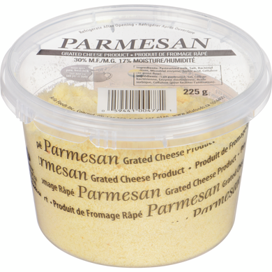 Tre Stelle Canadian Parmesan, Grated 225 g, $4.88/100g