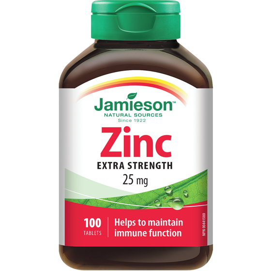 Jamieson Zinc 25 mg 100 ea, $0.14/1ea