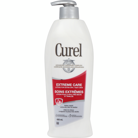 Curel Lotion pour peau très sèche Soins Extrêmes Thérapie céramidique évoluée 480 ml, 2,29 $/100ml