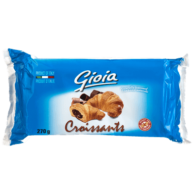 Mangiami Gioia Chocolate Croissants 250 g, $1.80/100g