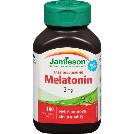 Jamieson Melatonin Fast Dissolving Tablets, 3 mg 100 ea, $0.13/1ea