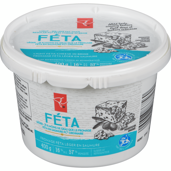 le Choix du Président Fromage Féta Léger Dans La Saumure 400 g, 2,62 $/100g