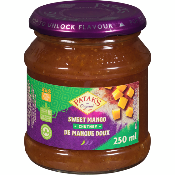 Pataks Sweet Mango Chutney 250 ml, $2.60/100ml