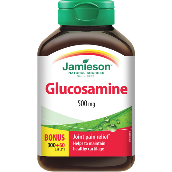 Jamieson Glucosamine Sulfate Caplets 500 mg 360 ea, $0.07/1ea