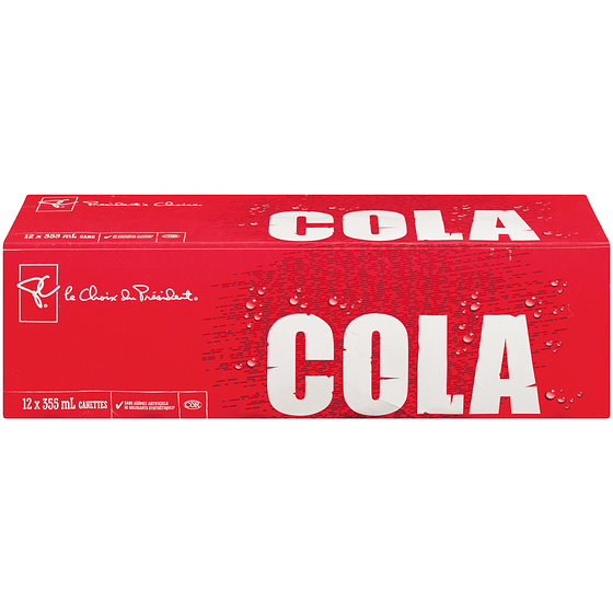 le Choix du Président Cola 12x355.0 ml, 0,16 $/100ml