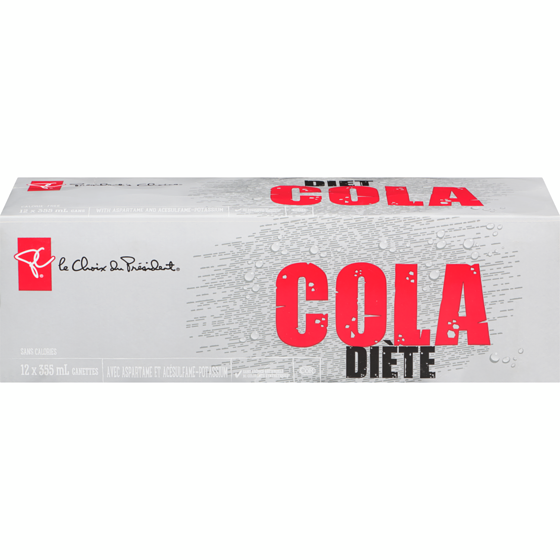 le Choix du Président Cola Diète 12x355.0 ml, 0,15 $/100ml