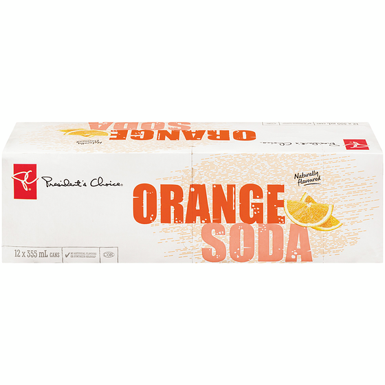 President's Choice Orange Soda 12x355.0 ml, $0.16/100ml