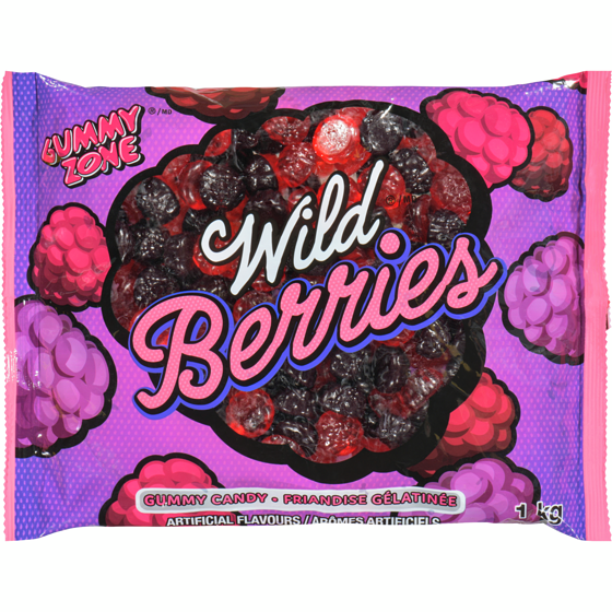 Gummy Zone Wild Berries 1 kg, $0.60/100g