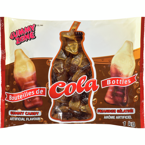 Gummy Zone Cola Bottles 1 kg, $0.60/100g