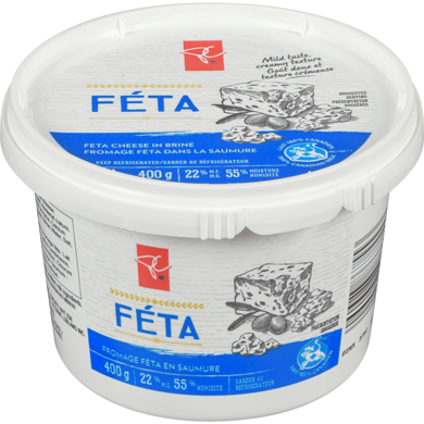 le Choix du Président Fromage Féta Dans La Saumure 400 g, 2,62 $/100g