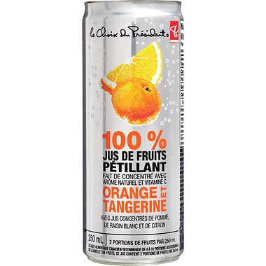 100 % Jus De Fruits Pétillant Orange Et Tangerine PC